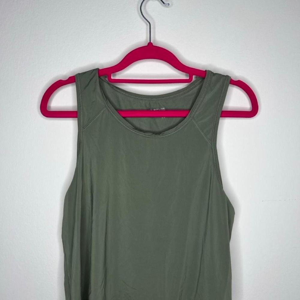 Aerie Offline olive green tank top in a S